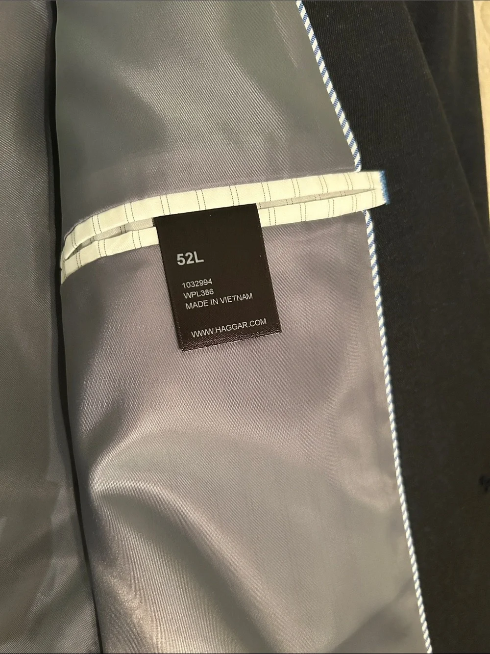 J.M. Haggar Premium Stretch Classic Fit Suit Jacket 52L Navy NWT